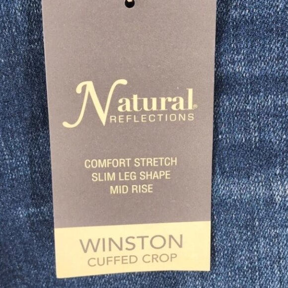 Natural Reflections Women's Winston Cuffed Crop Jean - 8 - Picture 7 of 8